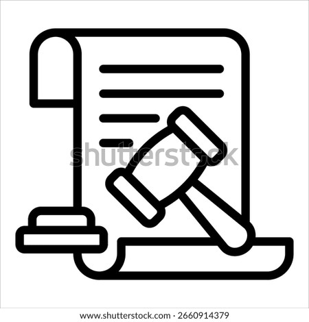 Lawsuit Icon Element For Design