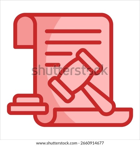 Lawsuit Icon Element For Design