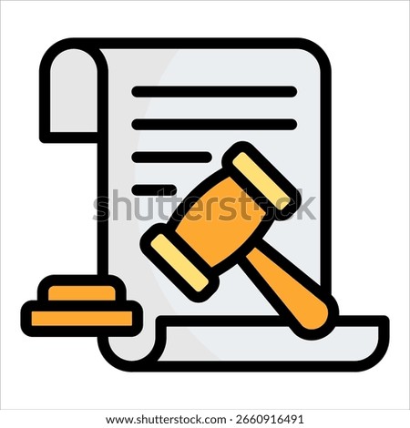 Lawsuit Icon Element For Design
