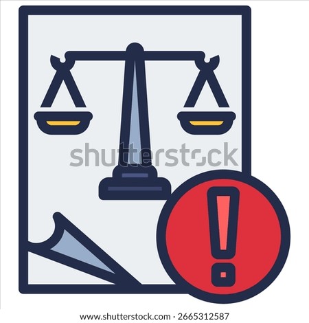 Lawsuit Icon Element For Design