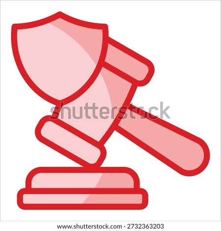 Lawsuit Icon Element For Design