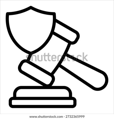 Lawsuit Icon Element For Design