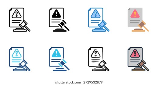 Los iconos de demanda establecen una colección de estilo múltiple. Trazo editable 
