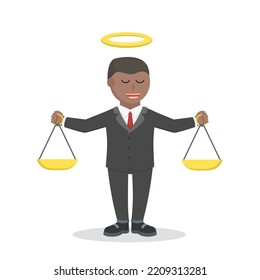lawyer african honest design character on white background