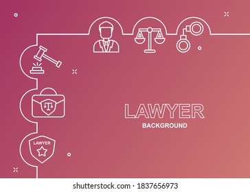 Lawyer Background With Creative Concept