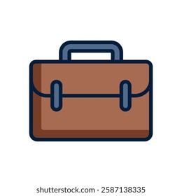 Lawyer briefcase icon illustration design