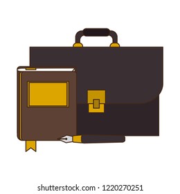 Lawyer briefcase symbol