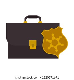 Lawyer briefcase symbol