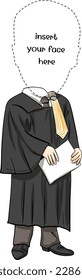 lawyer cartoon character fot you caricature