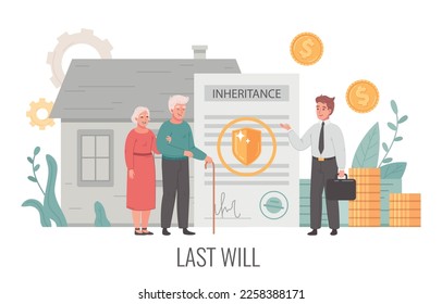 Lawyer cartoon concept with professional providing legal services vector illustration