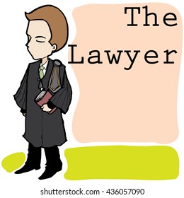 lawyer cartoon vector character