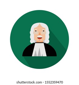 lawyer character vector illustration simple clip art