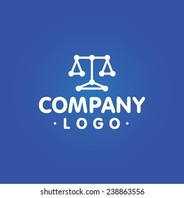 Lawyer company vector logo template