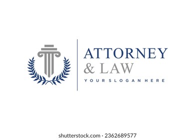 Lawyer design element vector with creative concept