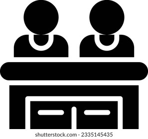 Lawyer Glyph Icon - Single Icon, Vector