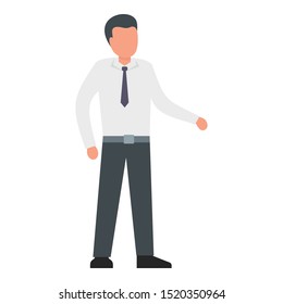 Lawyer icon. Flat illustration of lawyer vector icon for web design