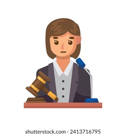 Lawyer icon illustration. Vector design