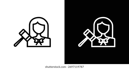 Logo des Anwalts. Vektorgrafik. EPS-Abbildung.