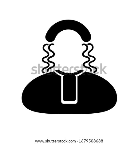 lawyer icon on white background