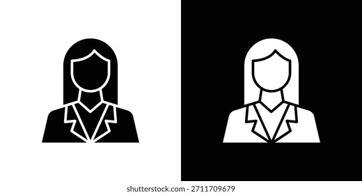Lawyer icon Set collection. Vector silhouette.