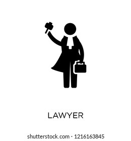 Lawyer icon. Lawyer symbol design from Professions collection. Simple element vector illustration on white background.