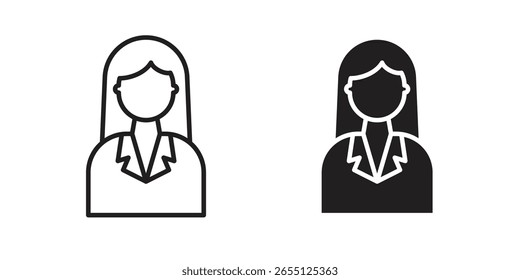 Icono de abogado diseño de Vector. conjunto de iconos web