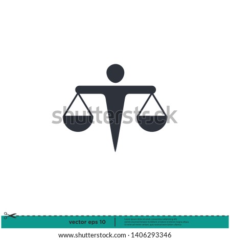 Lawyer Icon Vector Logo template