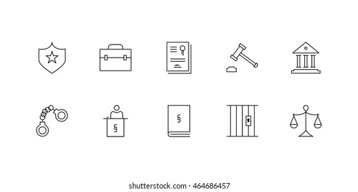 Lawyer Icons Light