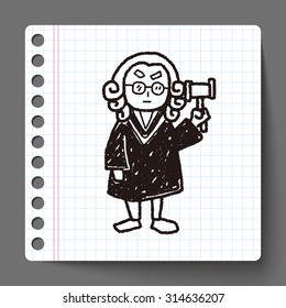 lawyer judge doodle