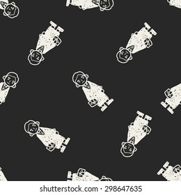 lawyer judge doodle seamless pattern background