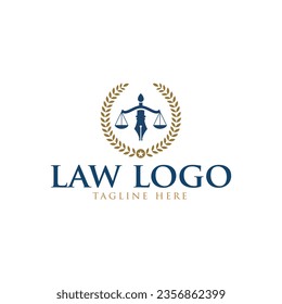  lawyer justice scale logo icon vector inspiration
