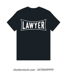 lawyer justice text fashion tshirt sticker vector illustration template design