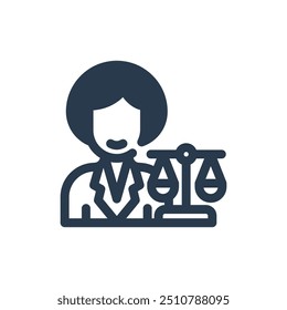 Rechtsanwalt, Vektorsymbol