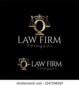 Lawyer logo based on the initial letter O