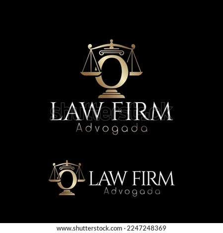 Lawyer logo based on the initial letter O