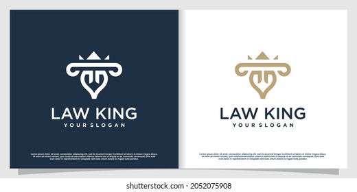 Lawyer logo with creative element style Premium Vector part 4