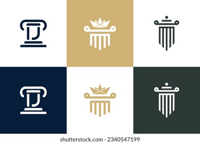Lawyer logo design element collection for your business