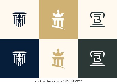 Lawyer logo design element collection for your business