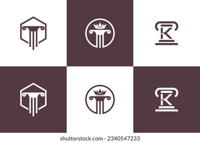 Lawyer logo design element collection for your business