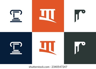 Design-Element-Kollektion für das Logo des Rechtsanwalts für Ihr Unternehmen