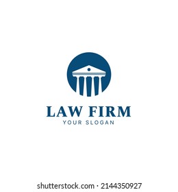 Lawyer logo design template, law firm, justice logo, law logo for lawyers and courts