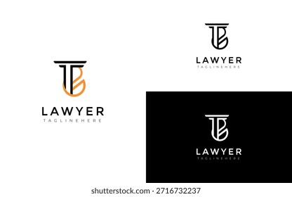 LOGOTIPO DEL ABOGADO MONOGRAMA INICIAL BUFETE DE ABOGADOS.eps