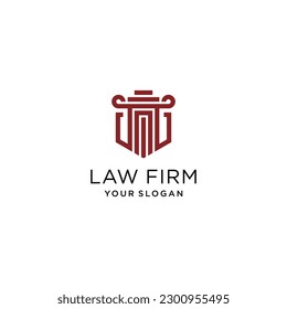 Lawyer logo vector design with modern creative style