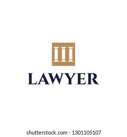 Lawyer logo. Vector template