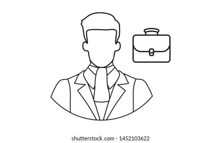 Lawyer occupation icon vector image 