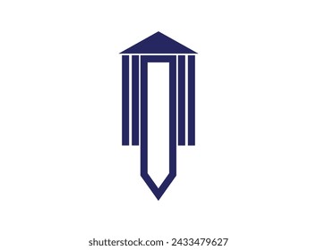  Rechtsanwaltsbüro-Emblem-Symbol-Vektor-Illustration