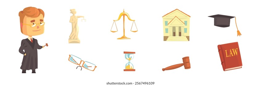 Lawyer Profession Object and Different Attribute Vector Set