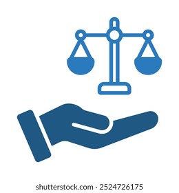 Lawyer Services icon line vector illustration