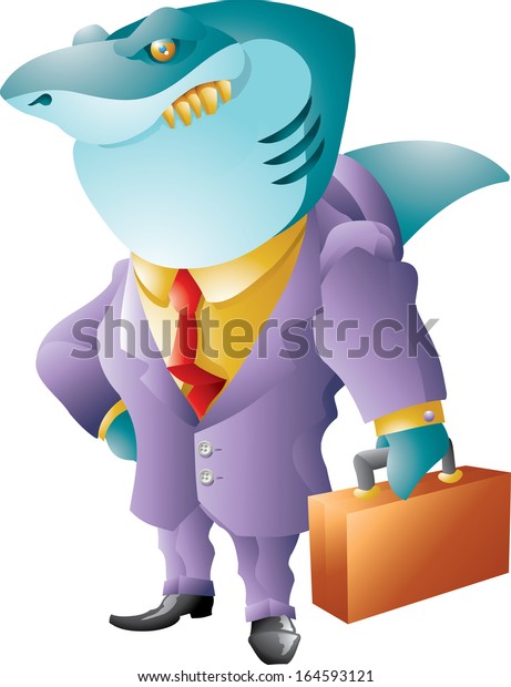 Lawyer Shark Suit Stock Vector (Royalty Free) 164593121 | Shutterstock