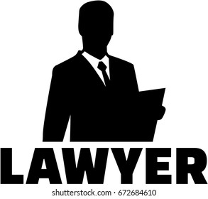 Lawyer silhouette